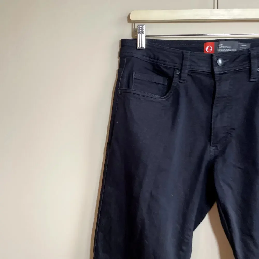 The American Outdoorsman black trousers men's size 32 X 32 cotton blend pants - Picture 2 of 6